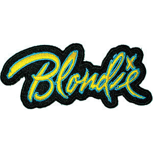 Blondie Logo Embroidered Patch Front