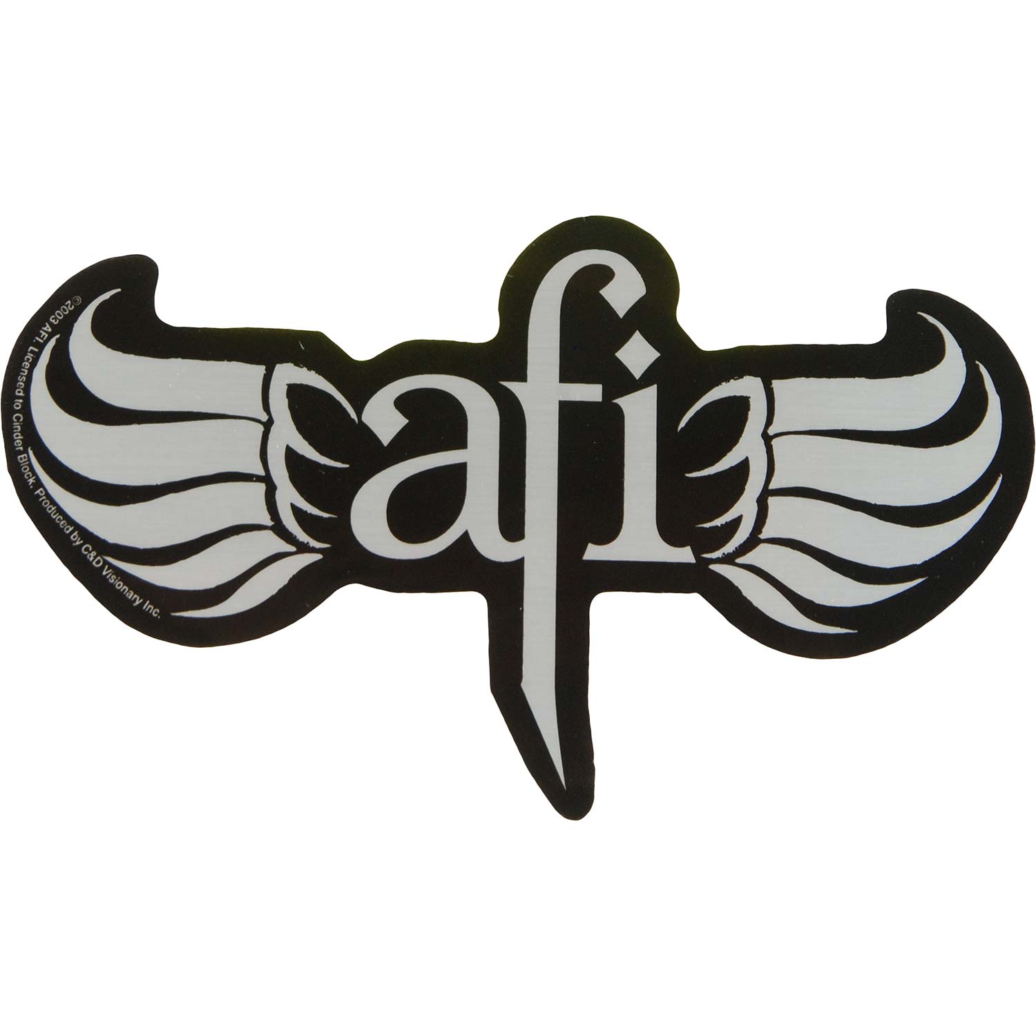 Chrome Wings Logo (6" x 3.5") Sticker