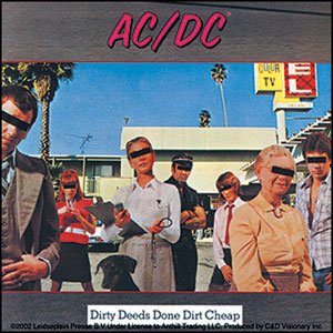 AC/DC Dirty Deeds Sticker Front