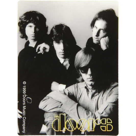 Black & White Group Posed Photo (4" x 3") Sticker