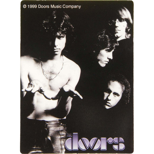 Jim Morrison With Group Faces In The Dark (4" x 3") Sticker