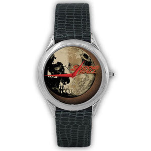 Shadows Fall Textured Leather Watch Front