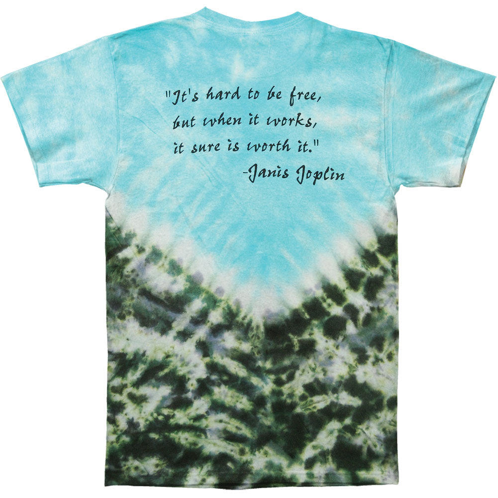 Janis Joplin Janis Motorcycle Tie Dye T-shirt Back