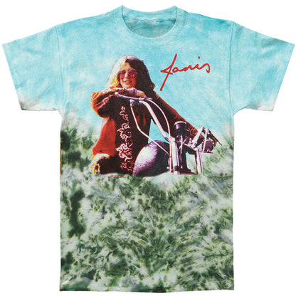 Janis Joplin Janis Motorcycle Tie Dye T-shirt Front