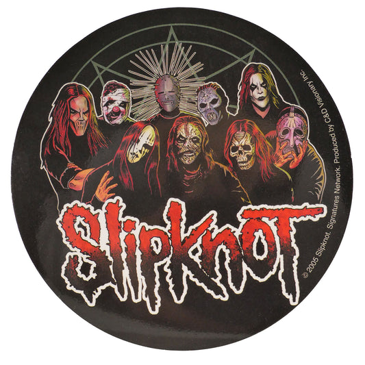 Slipknot Group Posed In Star Logo (4" x 4") Sticker