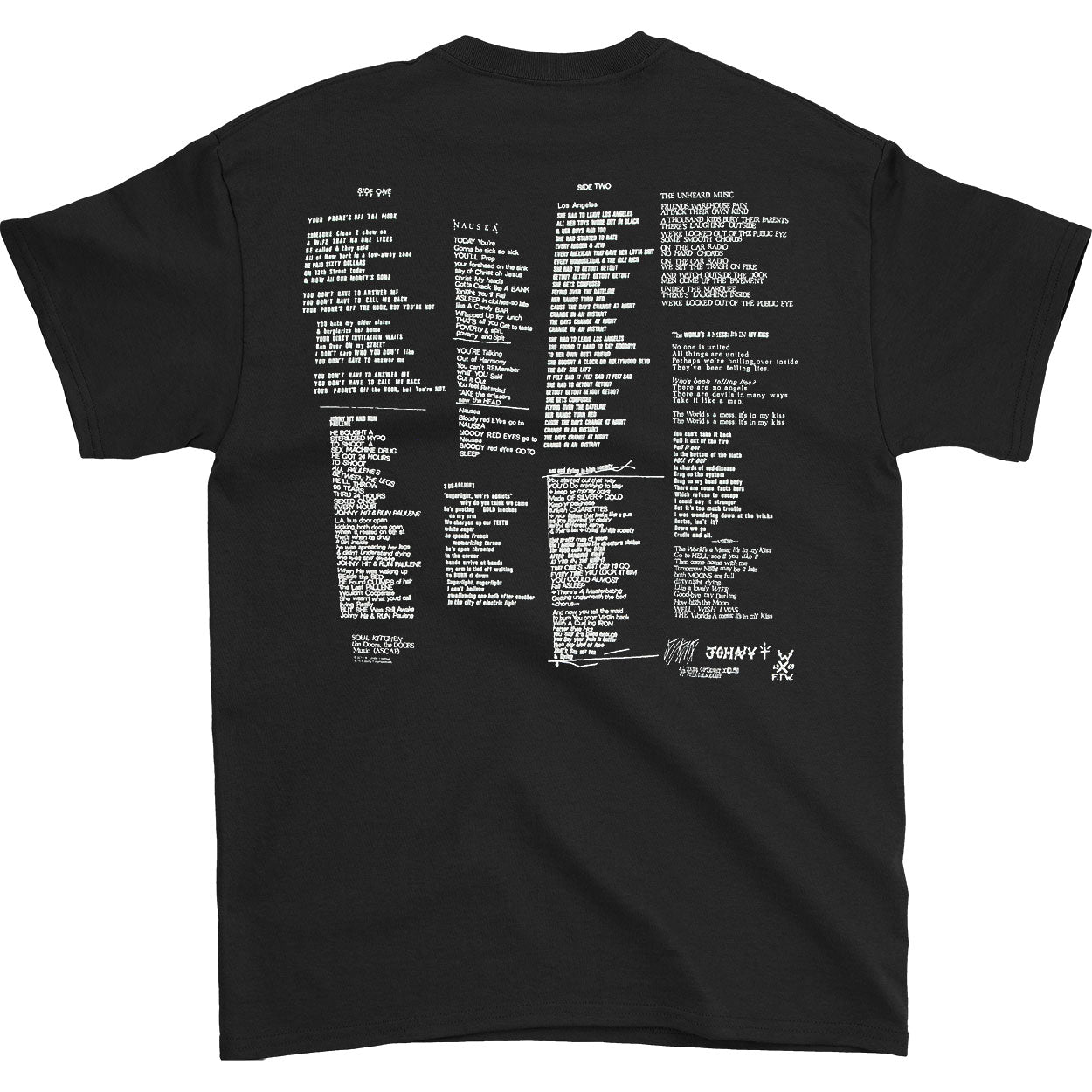 X Los Angeles T-shirt Back