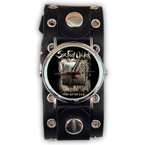 Six Feet Under Riveted Holes Cuff Watch
