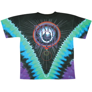 Pink Floyd Dark Side VDye Tie Dye T-shirt Back