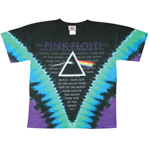 Pink Floyd Dark Side VDye Tie Dye T-shirt Front