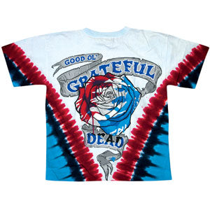 Grateful Dead Steal Your Face VDye Tie Dye T-shirt Back