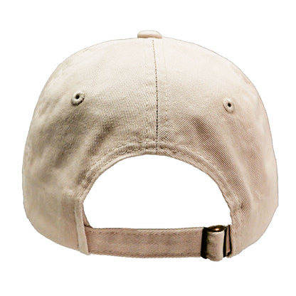 Light Khaki Cap/Embroidered Steal Your Face Logo Baseball Cap