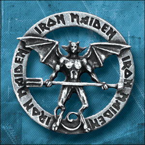 Iron Maiden Pewter Pin Badge Front