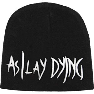 As I Lay Dying Logo Embroidered Beanie Front