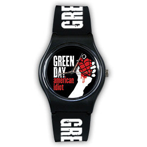 Green Day Plastic Watch Front