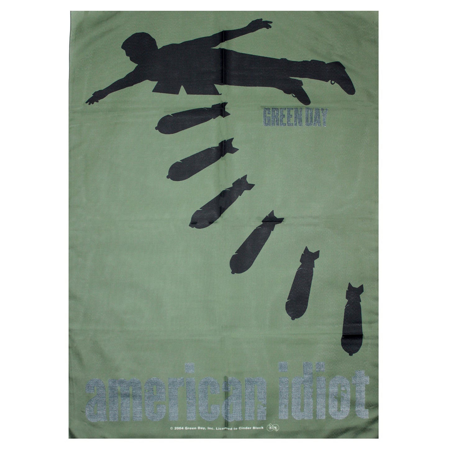 Green Day Poster Flag Front