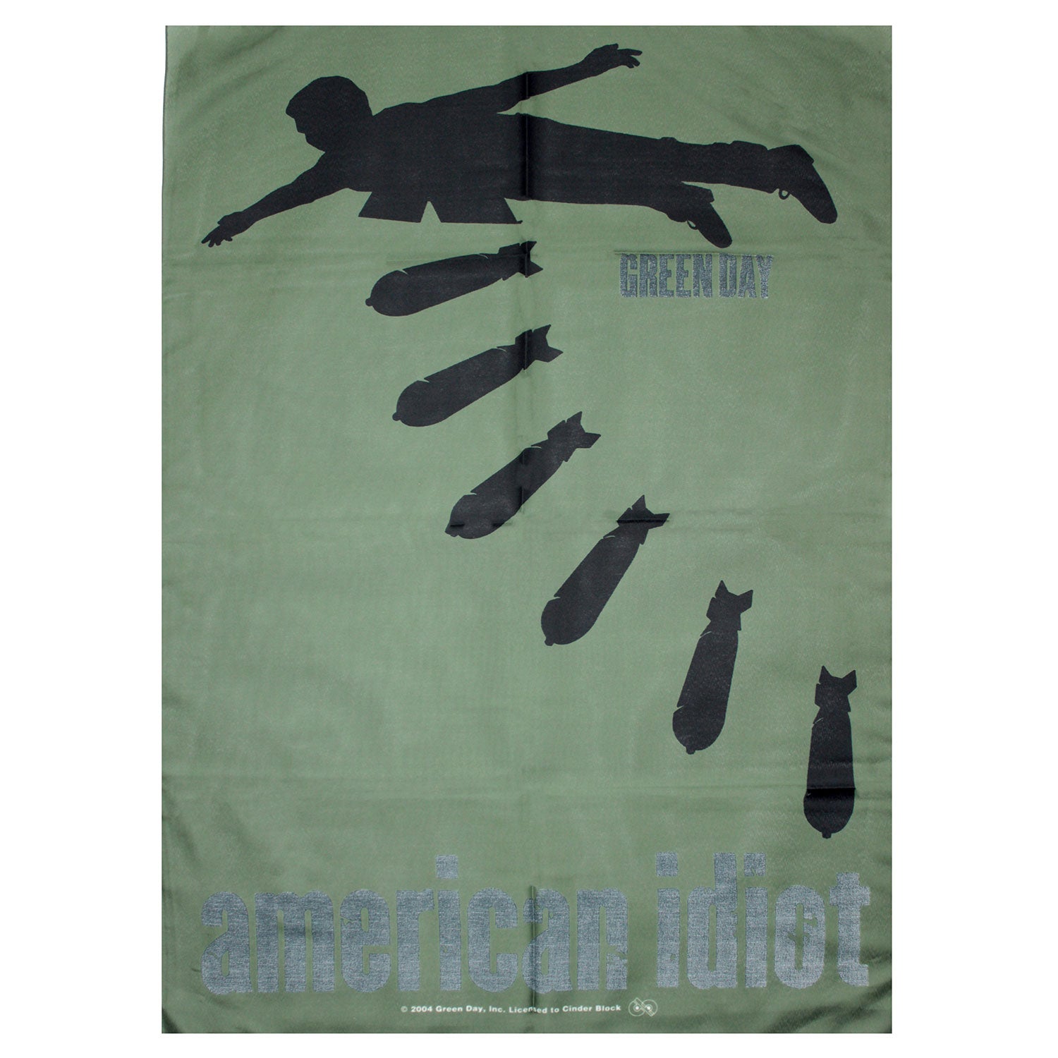 Green Day Poster Flag Front