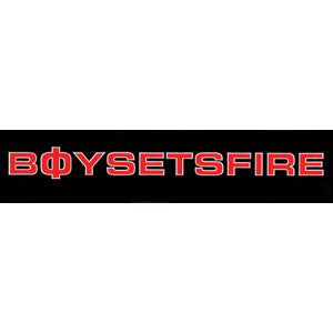 Boy Sets Fire Sticker Front