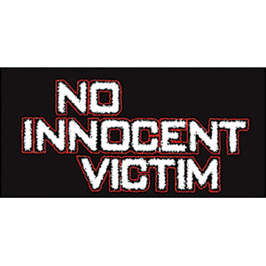 No Innocent Victim Sticker Front