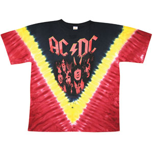 AC/DC Highway to Hell Tie Dye T-shirt Front