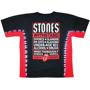 Rolling Stones Tie Dye T-shirt Back