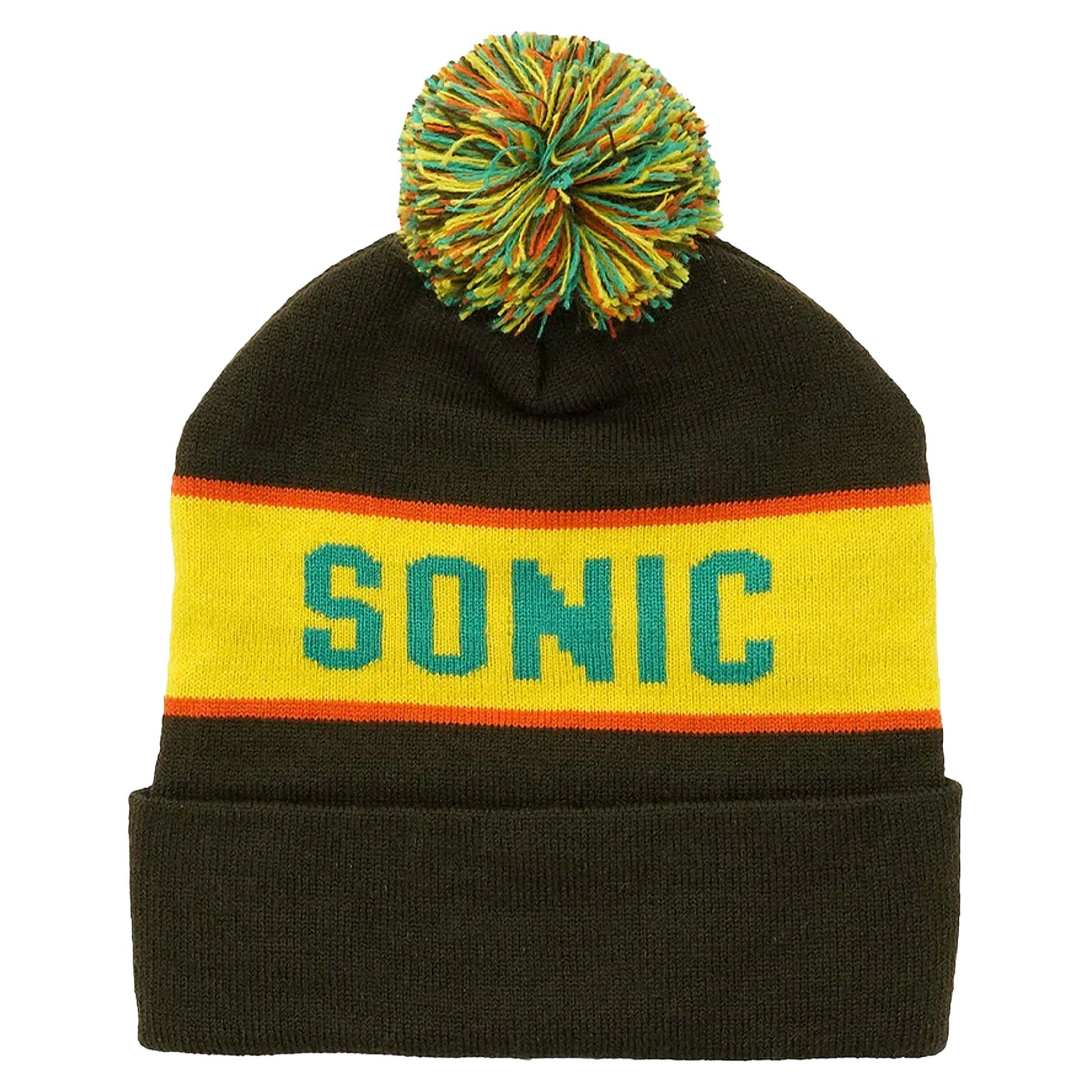 Sonic Youth Knit BROWN Hat Beanie Front