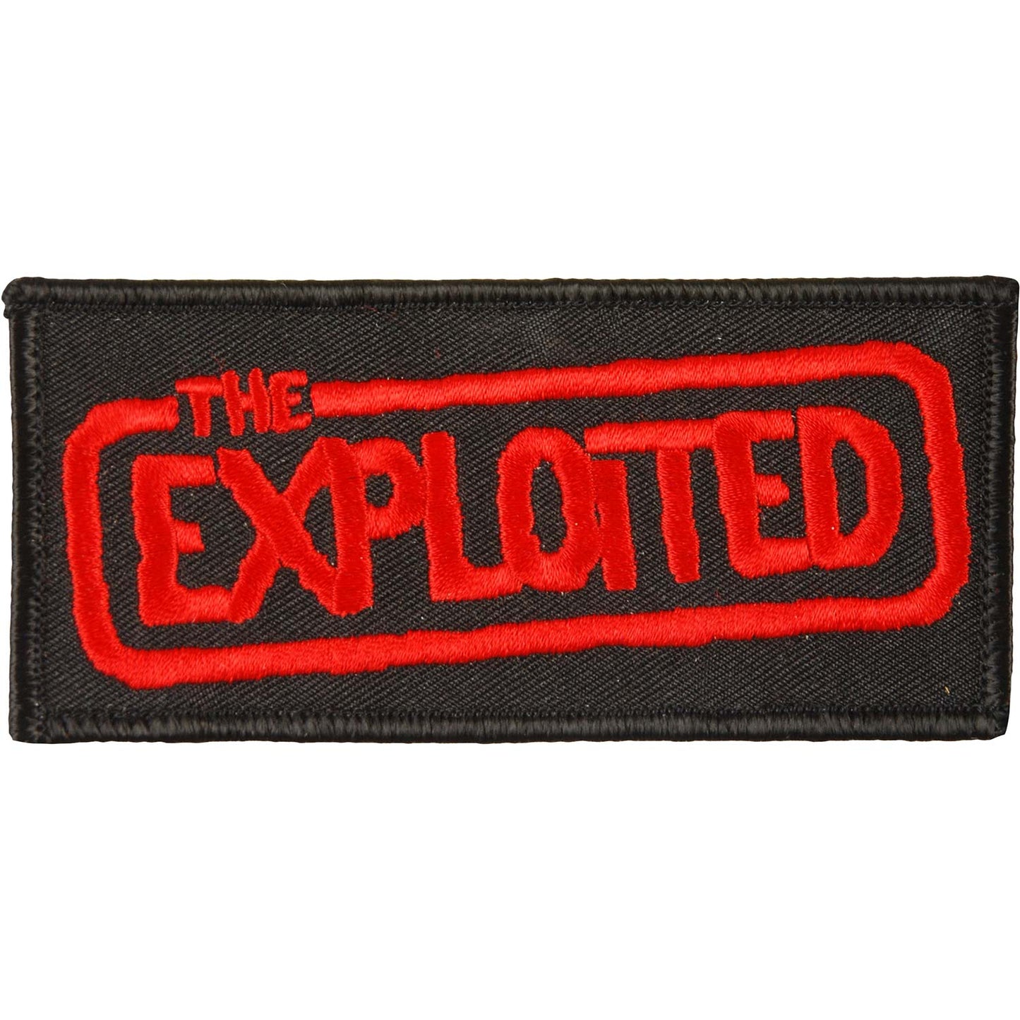 Exploited Embroidered Patch Front