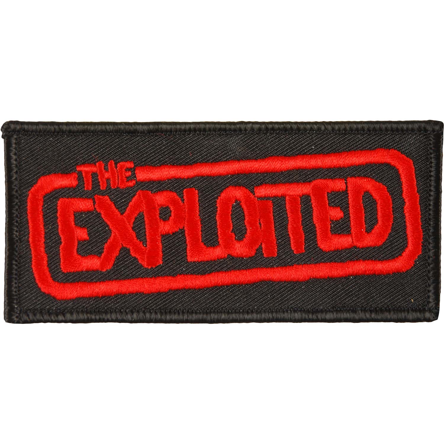 Exploited Embroidered Patch Front