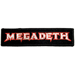 Megadeth Logo Embroidered Patch Front