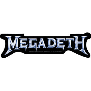 Megadeth Logo Sticker Front