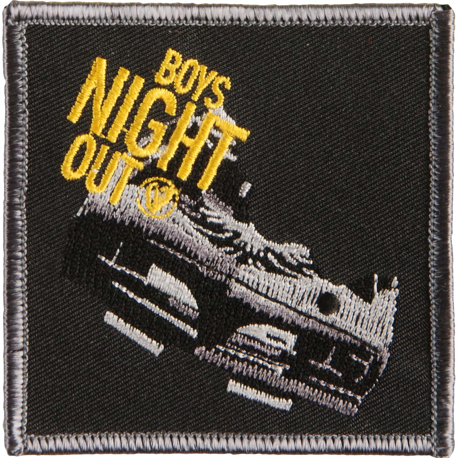 Boys Night Out Embroidered Patch Front