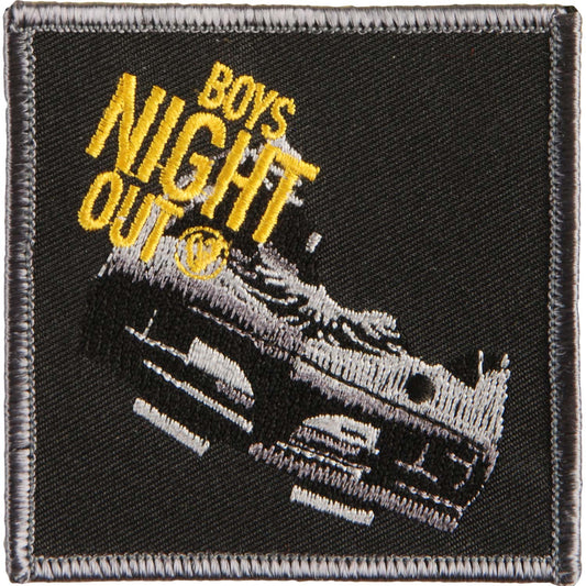Boys Night Out Embroidered Patch Front