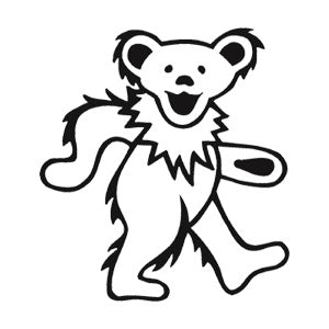 Grateful Dead Peel & Rub Sticker Front