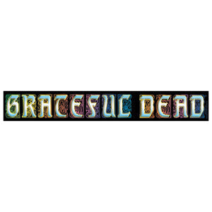 Grateful Dead Stained Glass Logo Sticker Front