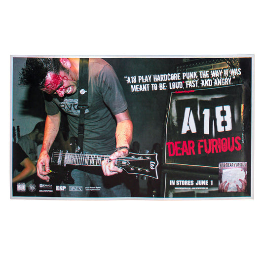 A18 Dear Furious Concert Poster Concert Promo Poster