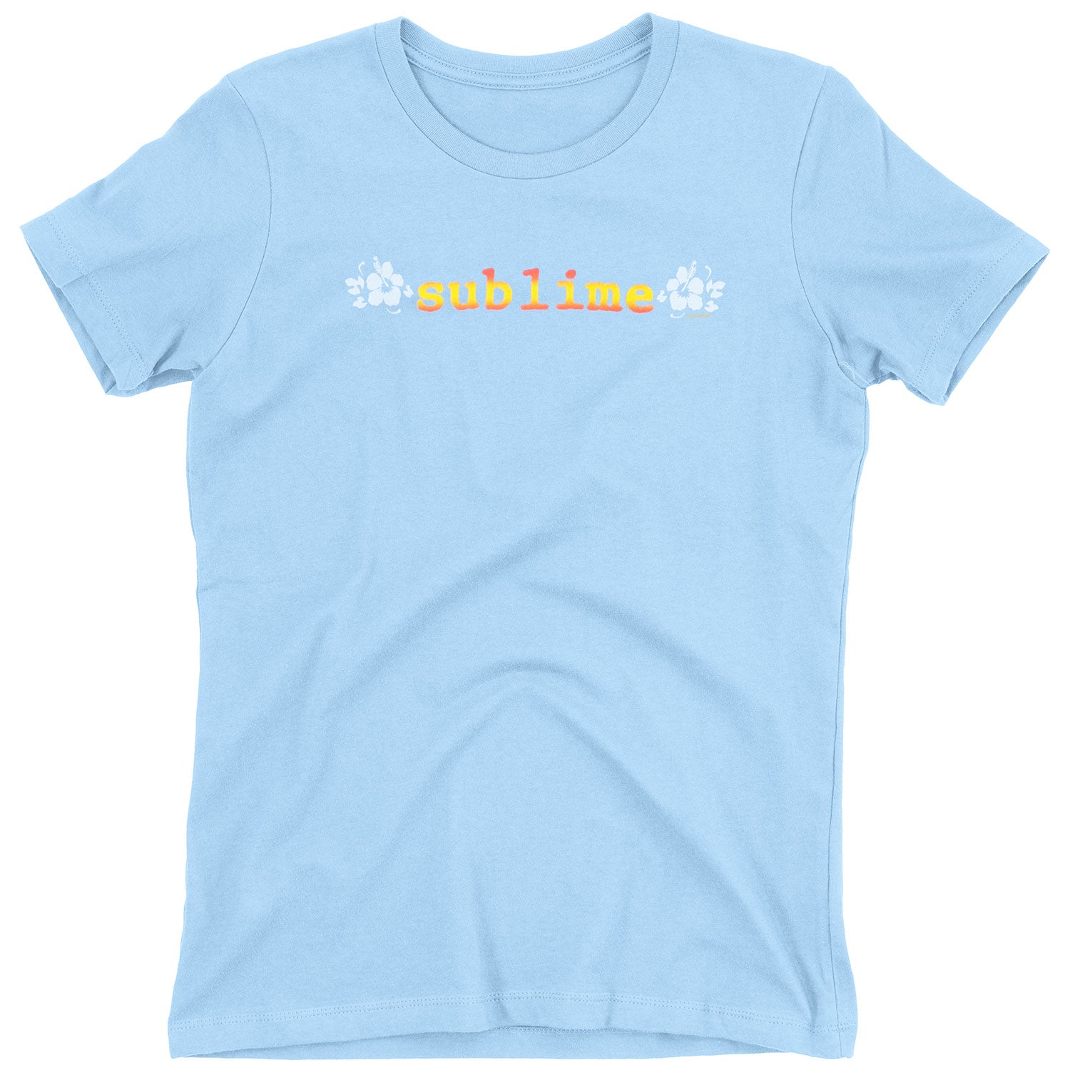 Logo Between 2 Hawaiian Flowers Junior Top