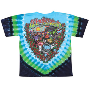 Grateful Dead Wonderland Jamband Tie Dye T-shirt Back