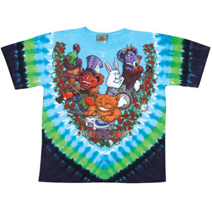 Grateful Dead Wonderland Jamband Tie Dye T-shirt Front