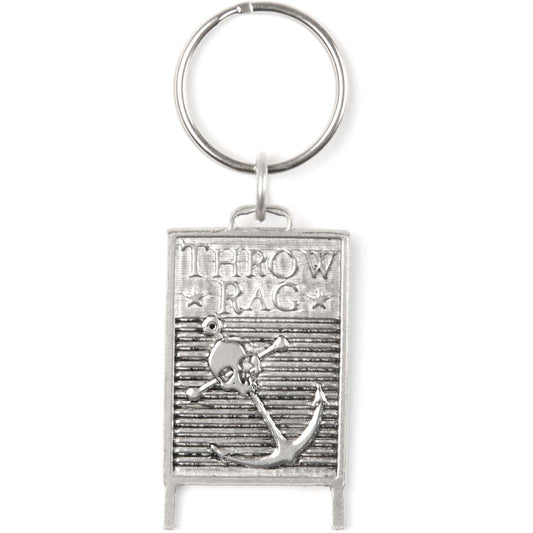 Throw Rag Metal Key Chain Front