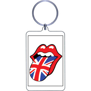 Rolling Stones Plastic Key Chain Front