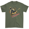 Retro Live With Guitar Photo (Fits More Like A X-Small) Over Dyed T-shirt