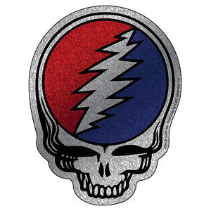Grateful Dead Steal Your Face Glitter Sticker Front