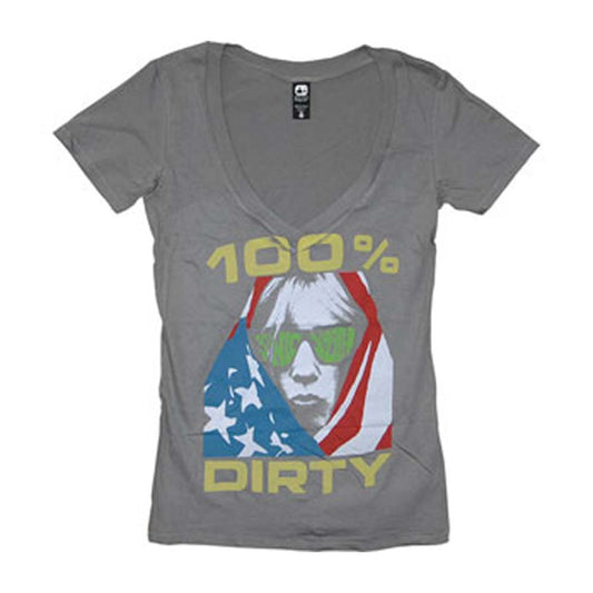 Girl's 100% Dirty V-neck Junior Top