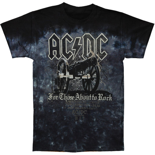 AC/DC Cannon Tie Dye T-shirt Front