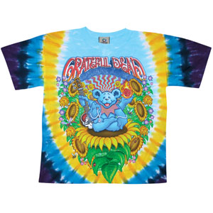 Grateful Dead Guru Bear Tie Dye T-shirt Front