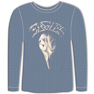 Eagles Blue Vintage Thermal  Long Sleeve Front