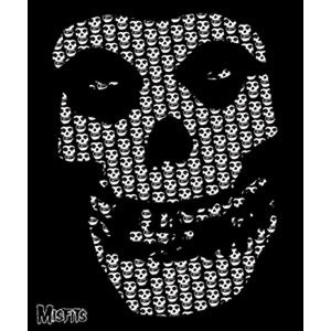 Misfits Skull Fleece Blanket Front