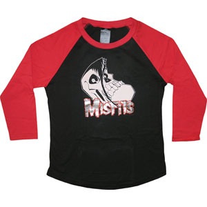 Misfits New Logo Raglan Junior Top Front