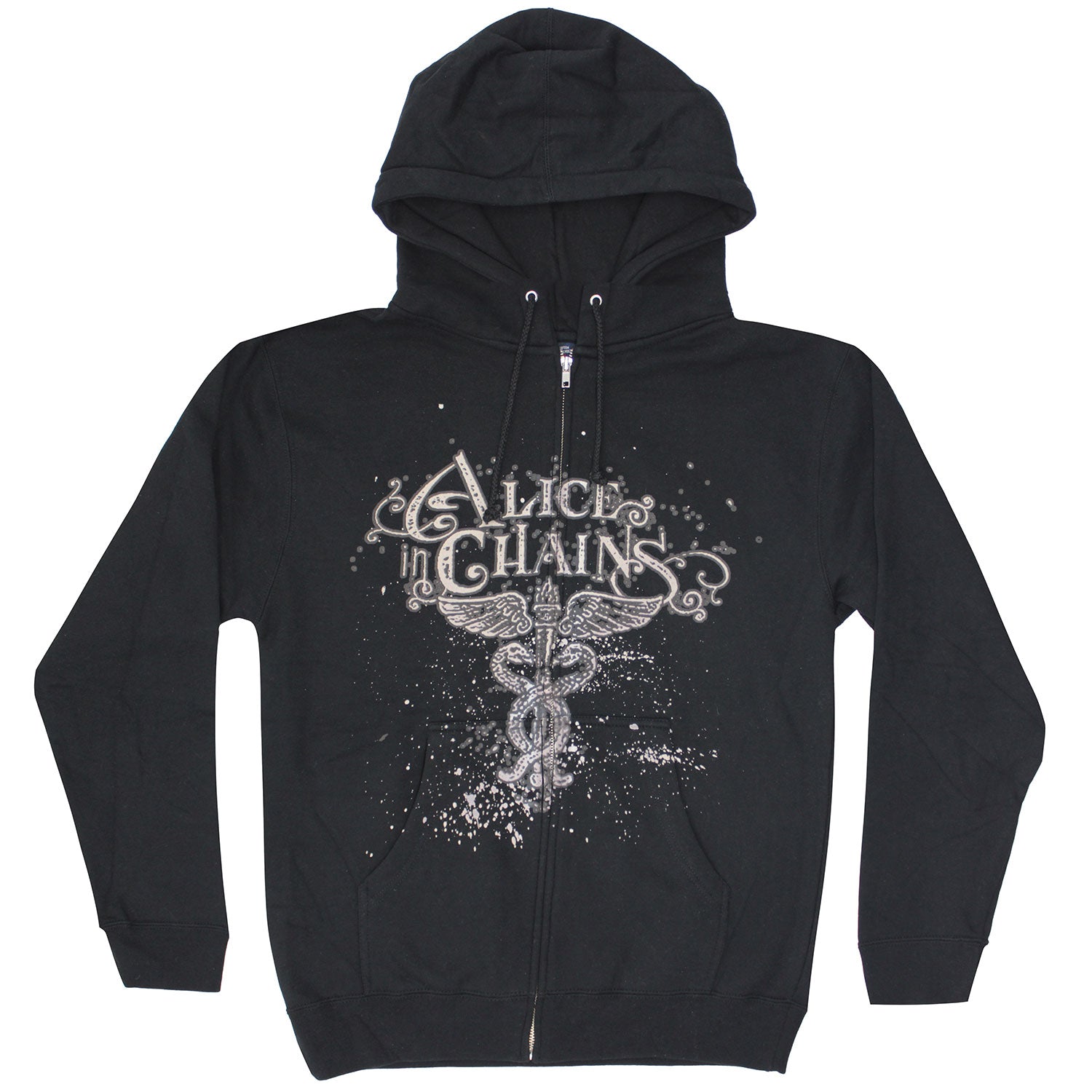 Zippered Hooded Sweatshirt