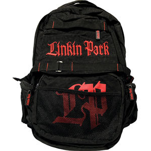 Official Linkin Park Red Gothic Logo Backpack | Rockabilia