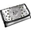 Presidential Seal With Allover Metal Studs Girls Wallet